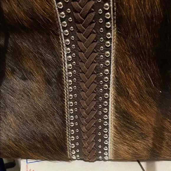 **NWOT** Trinity Ranch Stylish Brown and Black Satchel Conceal Carry - Picture 4 of 10